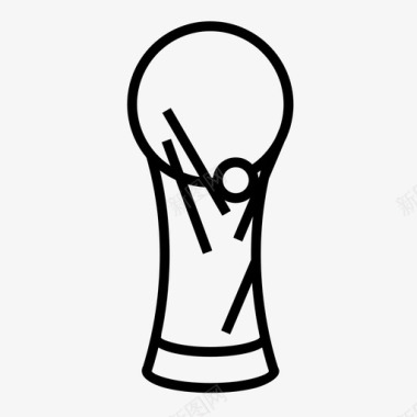 2018年世界杯奖杯奖品足球图标图标