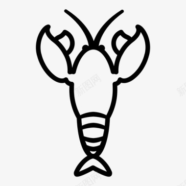 龙虾吃鱼图标图标