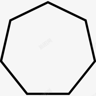 平七角形等边野图标图标