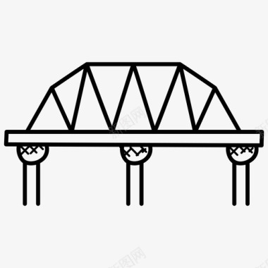 桥梁桥梁建筑地标图标图标
