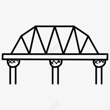 巴西地标桥梁建筑地标图标图标