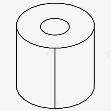 躲在厕所后卫生纸浴室纸卷图标图标