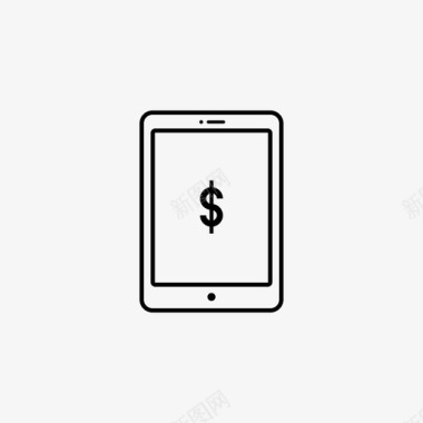 ipad美元货币图标图标
