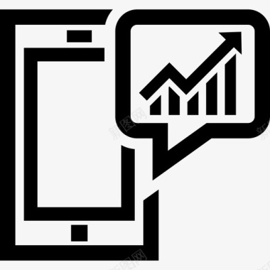 分析股票移动营销分析统计图标图标