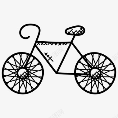 运动小人图标矢量素材运动自行车自行车自行车比赛图标图标