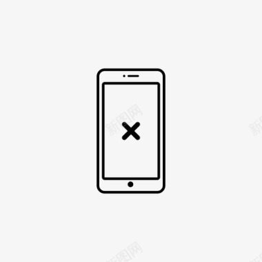 iphone错误x图标图标