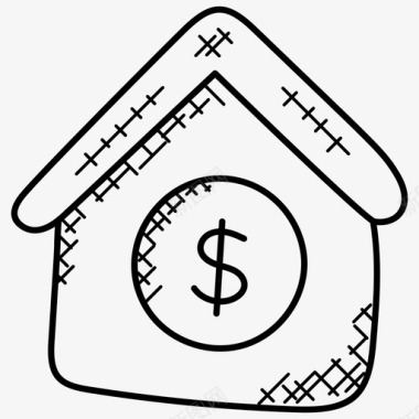房屋融资房屋成本抵押贷款图标图标