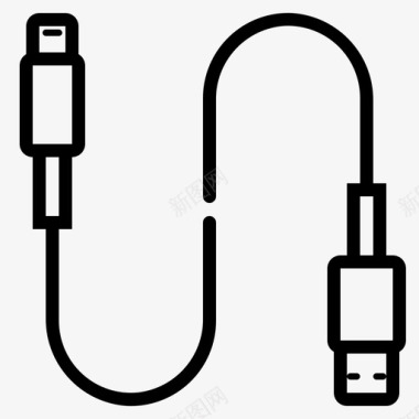 声波线usb线充电器充电图标图标