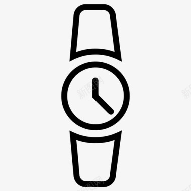 女人时间手表时钟眼睛图标图标