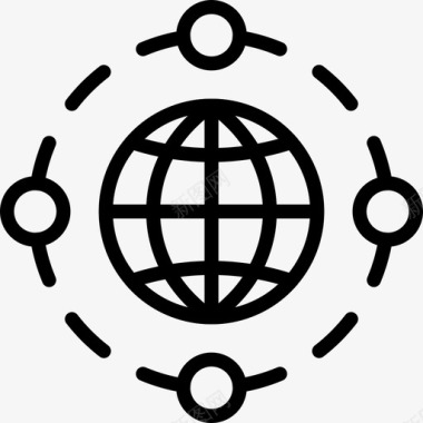 世界网代码互联网图标图标