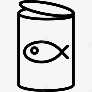 鱼罐头金枪鱼罐头图标图标