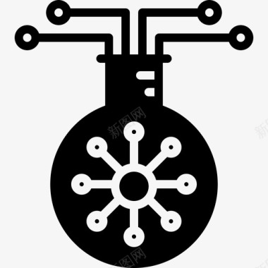 实验科学的图标生物化学科学图标图标