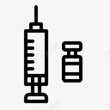 打疫苗免疫学医生药物图标图标