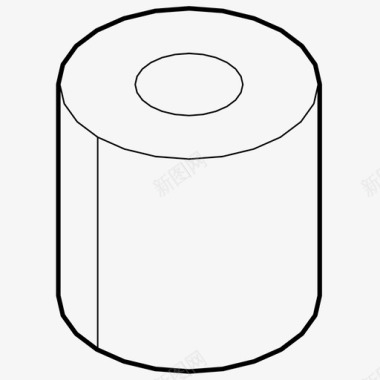 纸卷卫生纸浴室纸卷图标图标