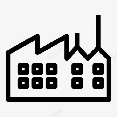 工厂质量工厂建筑工业图标图标