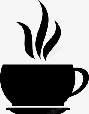 拉贝尔绿茶绿茶咖啡杯子图标图标