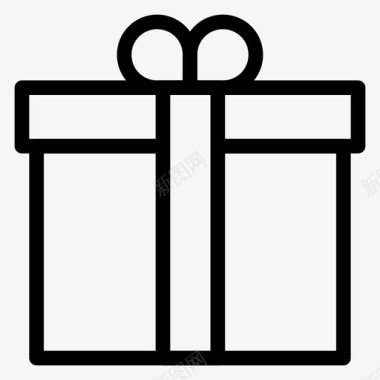 礼物盒子装饰图标图标