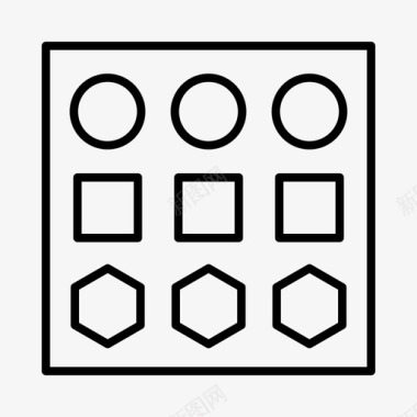 形状方块游戏图标图标