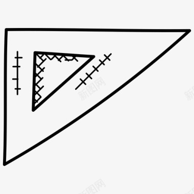设置正方形几何工具直角三角形图标图标