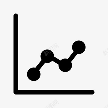 折线图折线图图表向上图标图标
