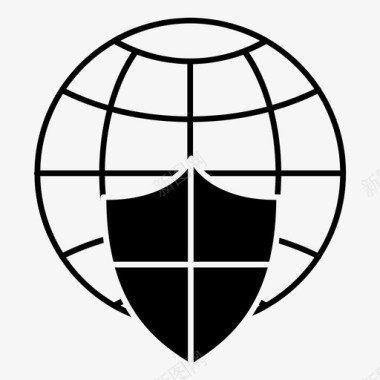 公共标识安全全球安全图标图标