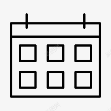 小镇日历日历日期组织图标图标