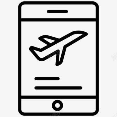 预订机票电脑飞机图标图标