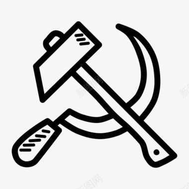五一鸽子共产主义锤子劳动图标图标