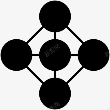 网络建模图形数学图标图标