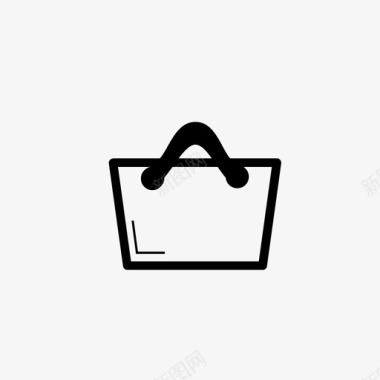 热闹集市购物袋集市图标图标