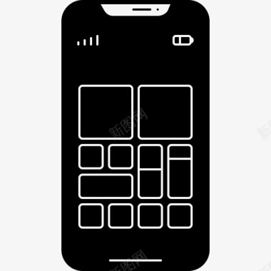 主屏幕iphone智能手机图标图标