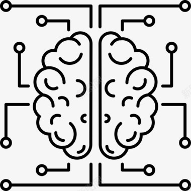 头痛神经学脑头痛图标图标