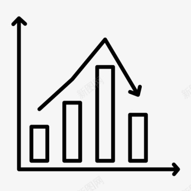 金融和经济商业图表经济图标图标