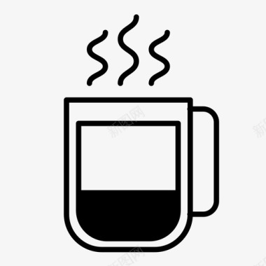 法式鹅肝咖啡拿铁咖啡饮料图标图标