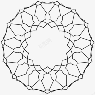免抠装饰元素吉洛切圆装饰图标图标