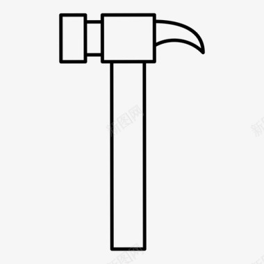 锤子修理工具图标图标