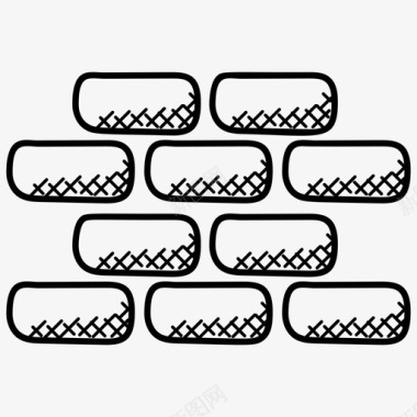 砖块墙面砖块建筑项目在建图标图标