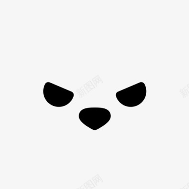 愤怒熊表情图标图标