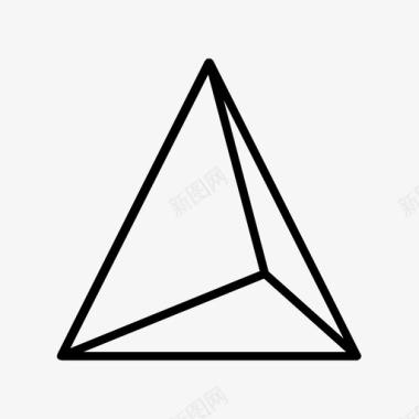 钝角钝角三角形几何等轴测图标图标