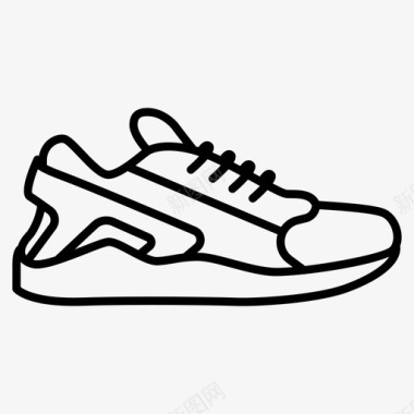 运动种类标志运动鞋时装鞋图标图标