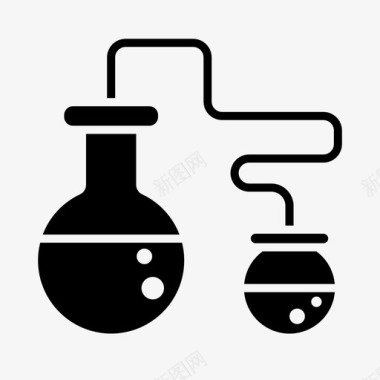 科学竞赛实验化学实验室图标图标