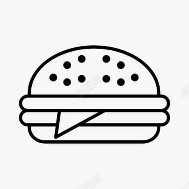 汉堡蛋糕饼干图标图标