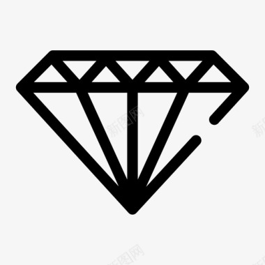 钻石宝石企业中等差距图标图标