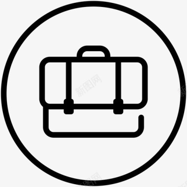 勾勒出的标志旅行箱包旅行包办公图标图标
