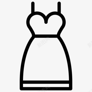 服装优雅婚礼图标图标