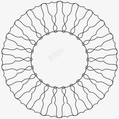 免抠装饰元素吉洛切圆装饰图标图标