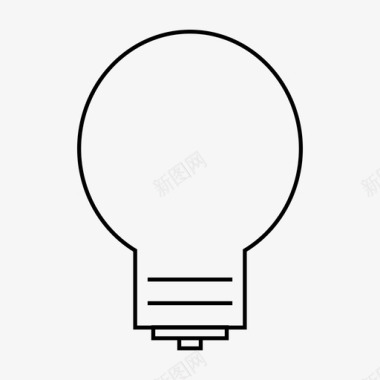 灯泡想法灵感图标图标