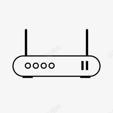 WIFI网络路由器接入点调制解调器图标图标