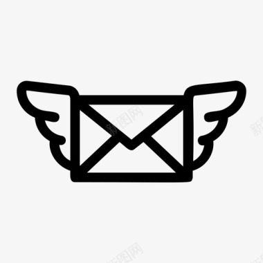信封的消息发送电子邮件信封信件图标图标