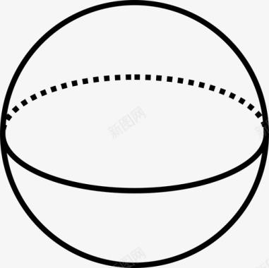 球体圆形几何体图标图标